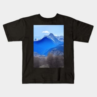 AUTUMN MORNING MOUNTAIN VIEW Kids T-Shirt
